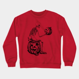 Wilsonrudy Kusmin Skull Pumpkin Ink Crewneck Sweatshirt